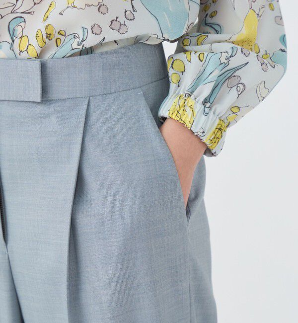 TOMORROWLAND collection「シャイニーシャーク センタープレスワイドパンツ」|その他|