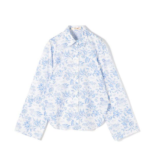 BACCA「サマーリバティ プリントシャツ」|シャツ・ブラウス|62 ライトブルー系