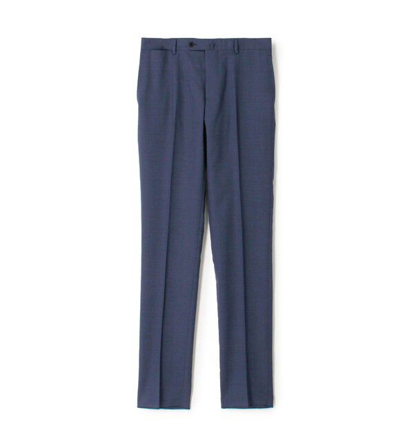 TOMORROWLAND MENS「Super120'sウールポリエステル ノープリーツスリムスラックス」|スラックス|67 ダークブルー