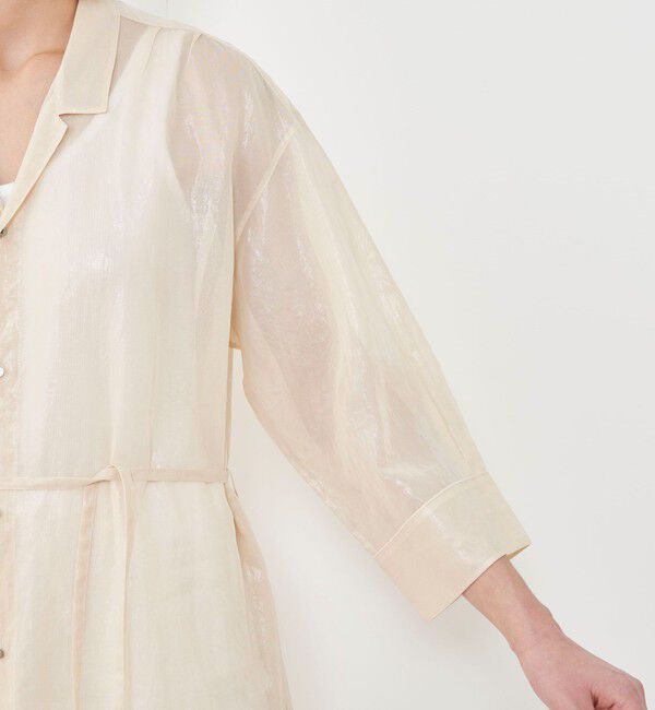 GALERIE VIE「 ボイルワッシャー シャツワンピース」|ワンピース|