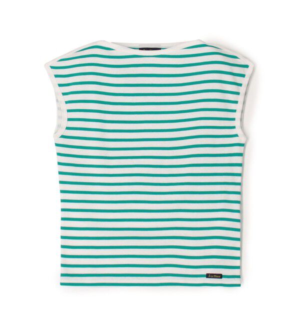 TOMORROWLAND GOODS「【別注】Le minor&times;GALERIE VIE ボートネックフレンチスリーブトップス」|Tシャツ・カットソー|54 グリーン系