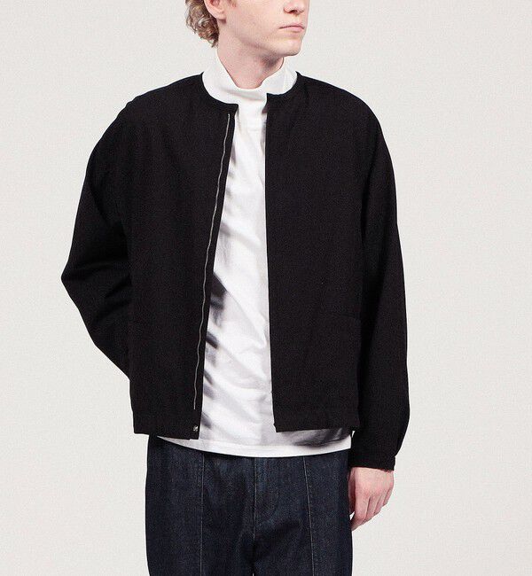 TOMORROWLAND MENS「コットンナイロン ジップアップブルゾン」|ブルゾン・スタジャン|