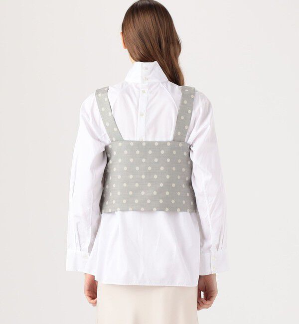 TOMORROWLAND collection「サキソニードットジャカード スクエアキャミソールトップ」|ベスト・ジレ|