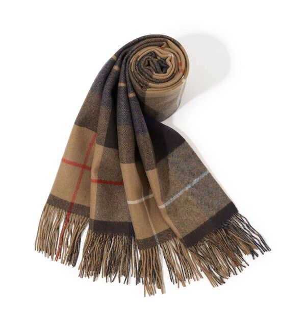 TOMORROWLAND GOODS「TOMORROWLAND チェック カシミヤストール」|ストール|46 ブラウン系