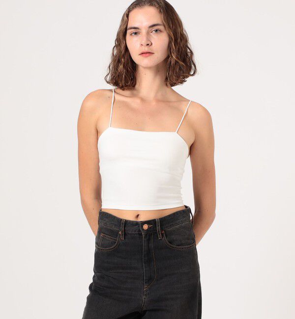 Edition「レーヨンナイロン クロップド ブラトップ」|キャミソール|