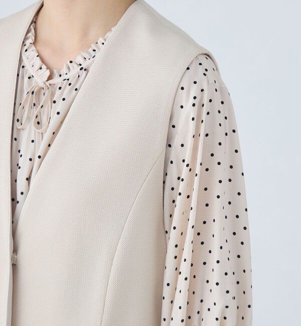 Ballsey「レノクロスジャージー Vカラーミドルジレ」|ベスト・ジレ|