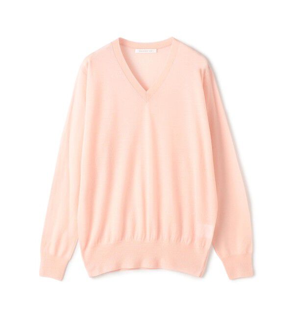 GALERIE VIE「ウーステッドカシミヤ Vネックプルオーバー」|ニット・セーター|31 ライトピンク