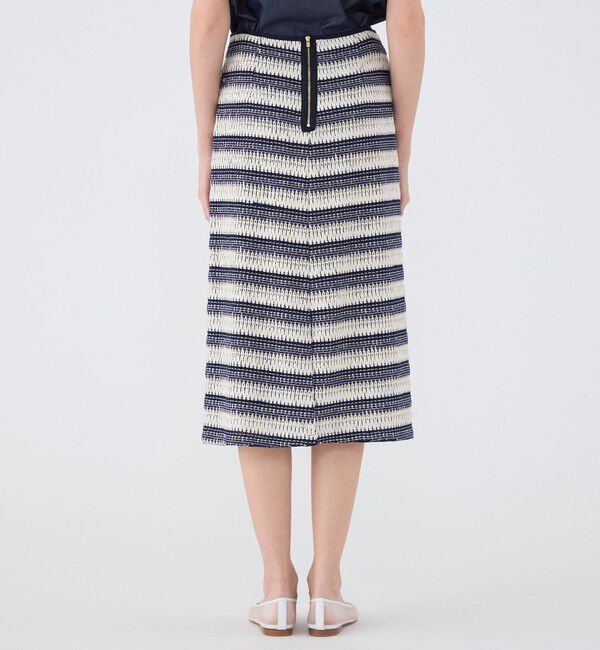 TOMORROWLAND collection「クロッシュボーダー タイトストレートスカート」|タイト|