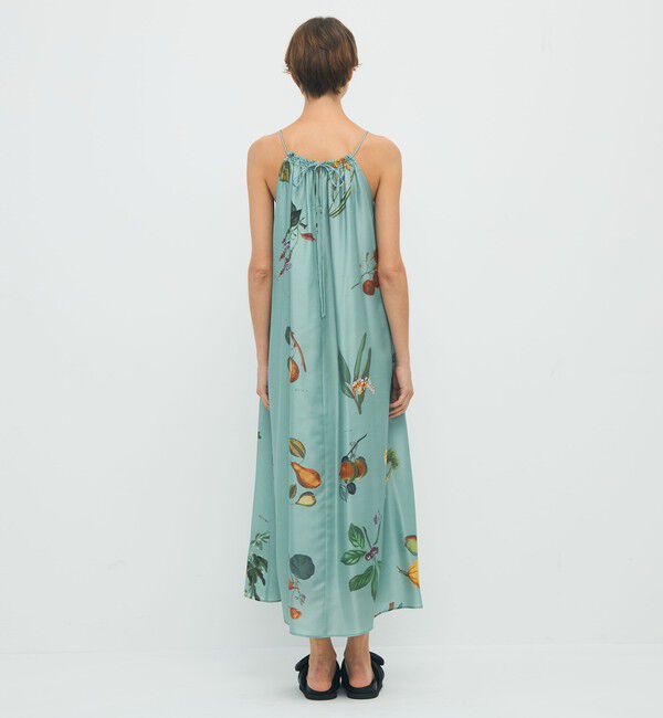 CABaN「CABaN シルク Green Showerプリント キャミソールワンピース」|ワンピース|