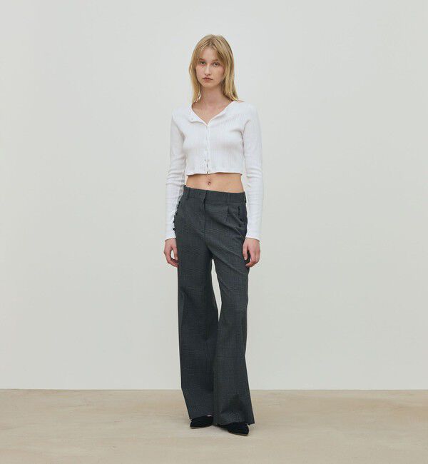 DES PRES「アイレットジャージー クロップドカーディガン」|カーディガン|