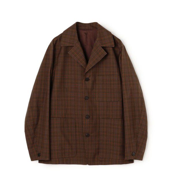 TOMORROWLAND MENS「SUPER120&rsquo;Sウール シングルブレステッド 4Bバルカラージャケット」|テーラードジャケット|48 ブラウンチェック