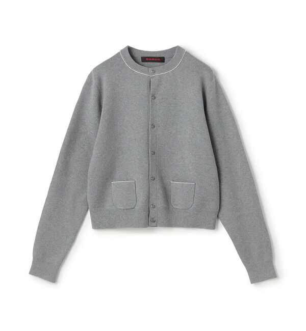 CABaN「コットンカシミヤ パールポケットカーディガン」|カーディガン|15 グレー