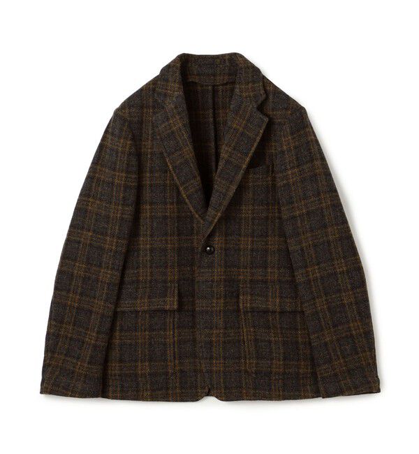 TOMORROWLAND MENS「ブリティッシュウールツイード シングルブレステッド3Bジャケット ZANIERI」|テーラードジャケット|18 グレーチェック