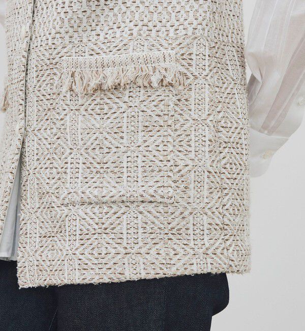 DES PRES「インレイパターン ニットジレ」|ベスト・ジレ|