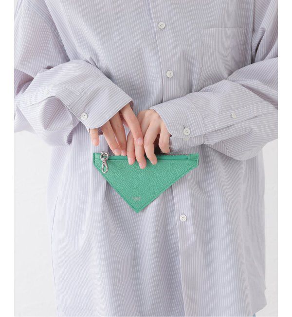  「【blancle/ ブランクレ】T.LETHER TRIANGLE POUCH」|ポーチ|