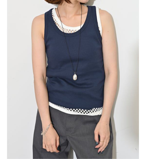 SLOBE IENA「《追加4》basic タンクトップ」|タンクトップ|