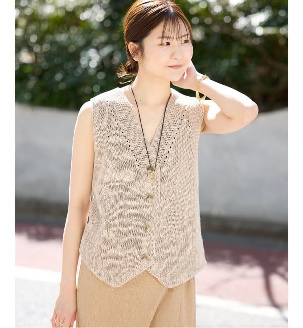 SLOBE IENA「《追加》ニットジレ」|ニット・セーター|