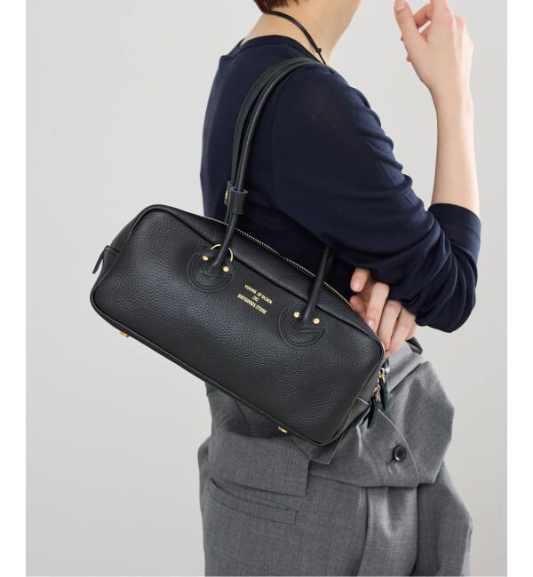 IENA「《WEB限定》YOUNG&OLSEN EMBOSSED LEATHER STUDENT S バッグ YO2601-GD005」|ボストンバッグ|