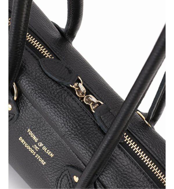 IENA「《WEB限定》YOUNG&OLSEN EMBOSSED LEATHER STUDENT S バッグ YO2601-GD005」|ボストンバッグ|