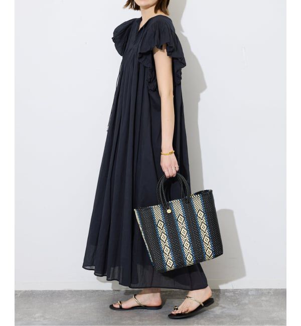 SLOBE IENA「《予約》バルーンスリーブワンピース」|ワンピース|ブラック