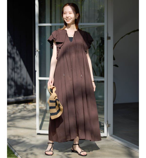 SLOBE IENA「《予約》バルーンスリーブワンピース」|ワンピース|