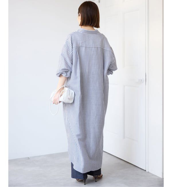 IENA「《予約》ラミーリヨセルシャツワンピース」|ワンピース|