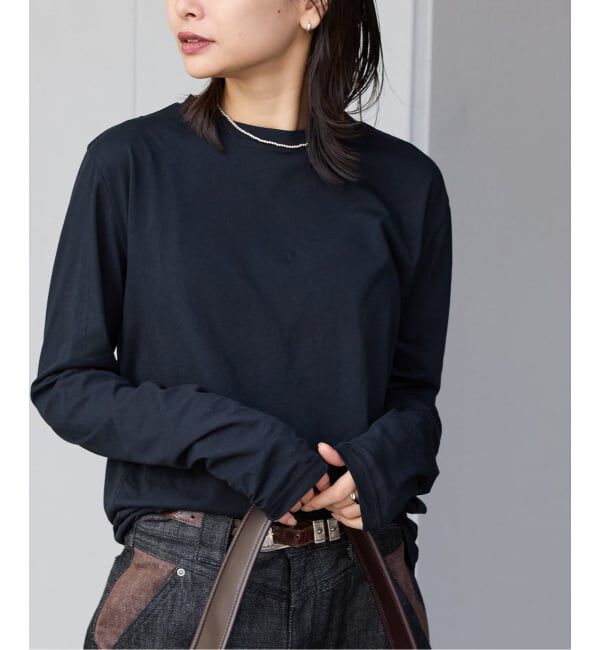 JOURNAL STANDARD「ソフトコットンシアーロンT」|Tシャツ・カットソー|ブラック