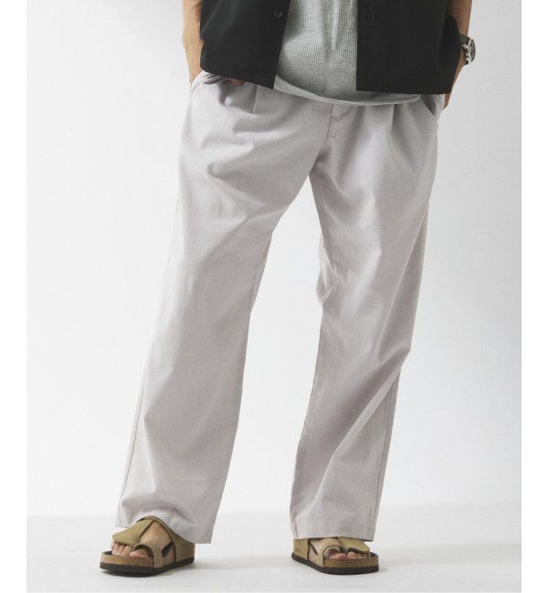 JOURNAL STANDARD relume「リネンブレンド 1タック &rdquo;レイジー&rdquo; パンツ」|スラックス|