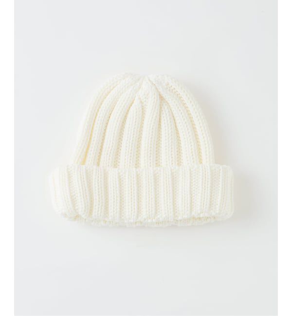 JOURNAL STANDARD relume「コットンブレンド ハーフリブ ニットキャップ」|ニット帽|ホワイト A