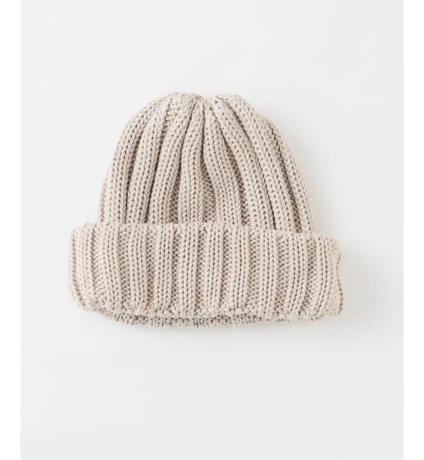 JOURNAL STANDARD relume「コットンブレンド ハーフリブ ニットキャップ」|ニット帽|ベージュ A