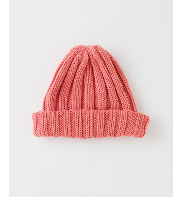 JOURNAL STANDARD relume「コットンブレンド ハーフリブ ニットキャップ」|ニット帽|オレンジ B