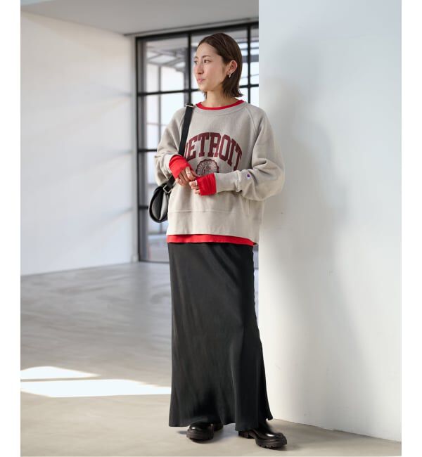 FRAMeWORK「≪追加≫シルキーキュプラバイアススカート」|スカート|