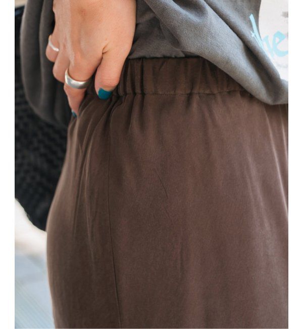 Spick and Span「《追加》ウォッシャブルキュプラフレアスカート」|スカート|