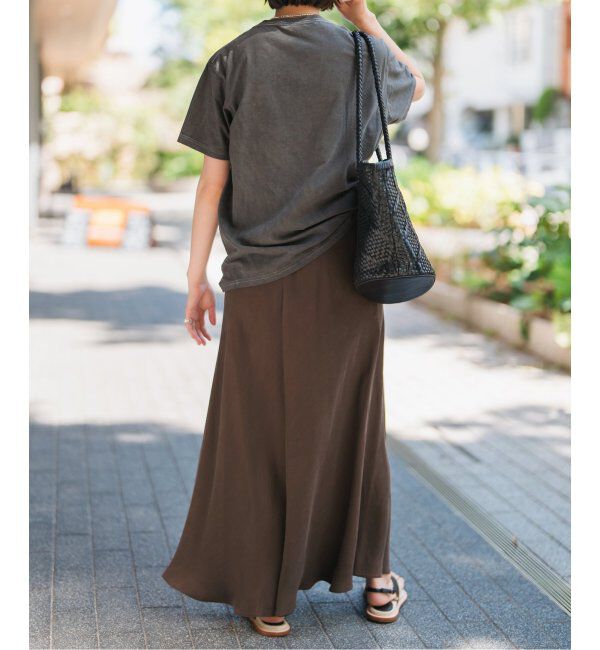 Spick and Span「《追加》ウォッシャブルキュプラフレアスカート」|スカート|