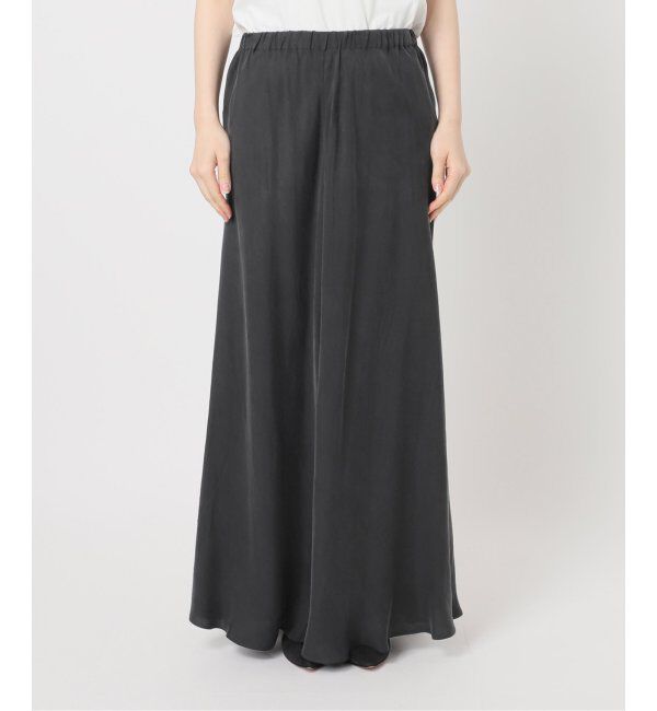 Spick and Span「《追加》ウォッシャブルキュプラフレアスカート」|スカート|