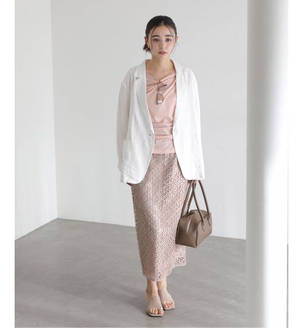  「【洗える】ウォッシャブルリネン混ジャケット」|テーラードジャケット|