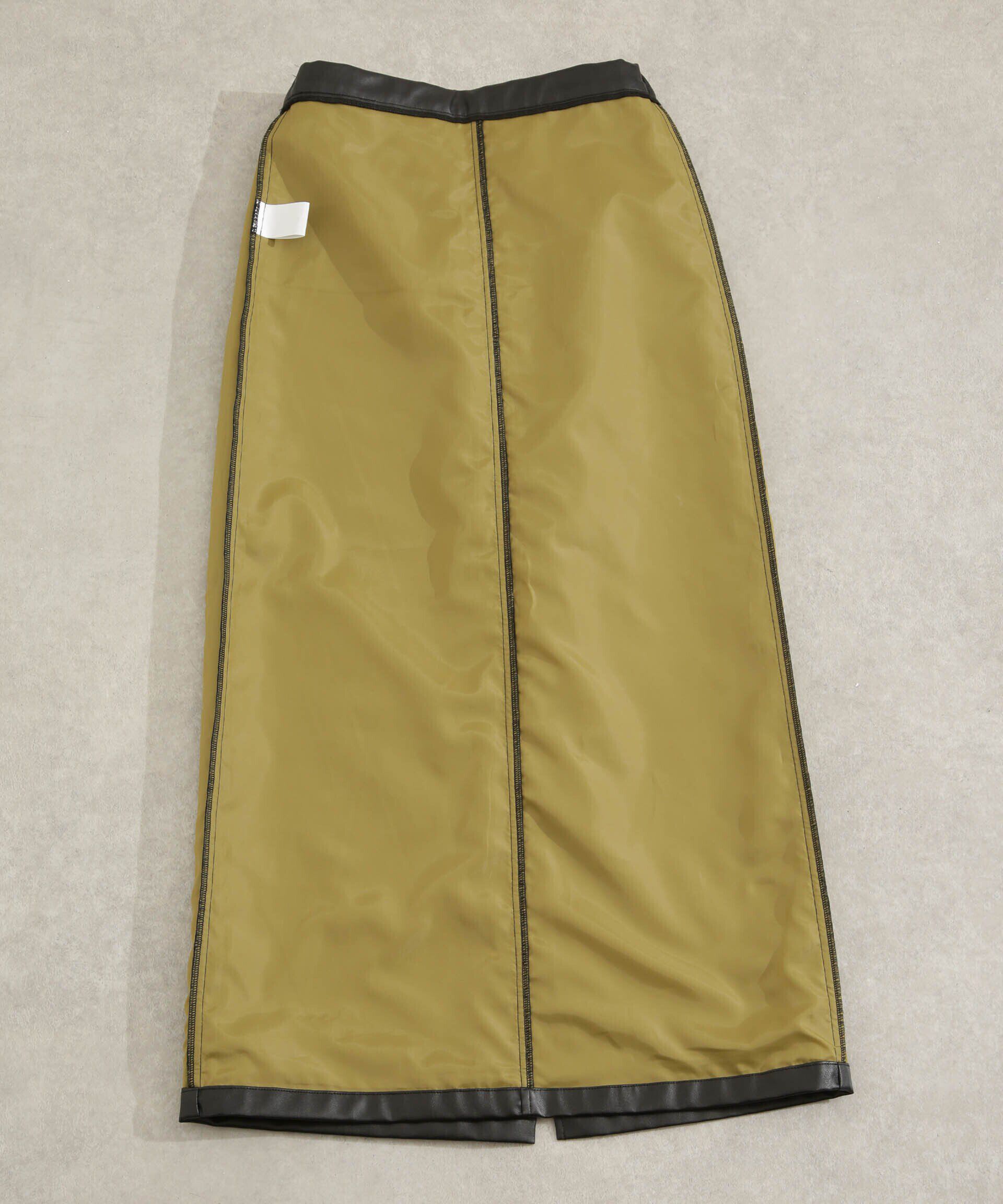 nano･universe「LOGAN/別注 フェイクレザー イージースカート」|スカート|