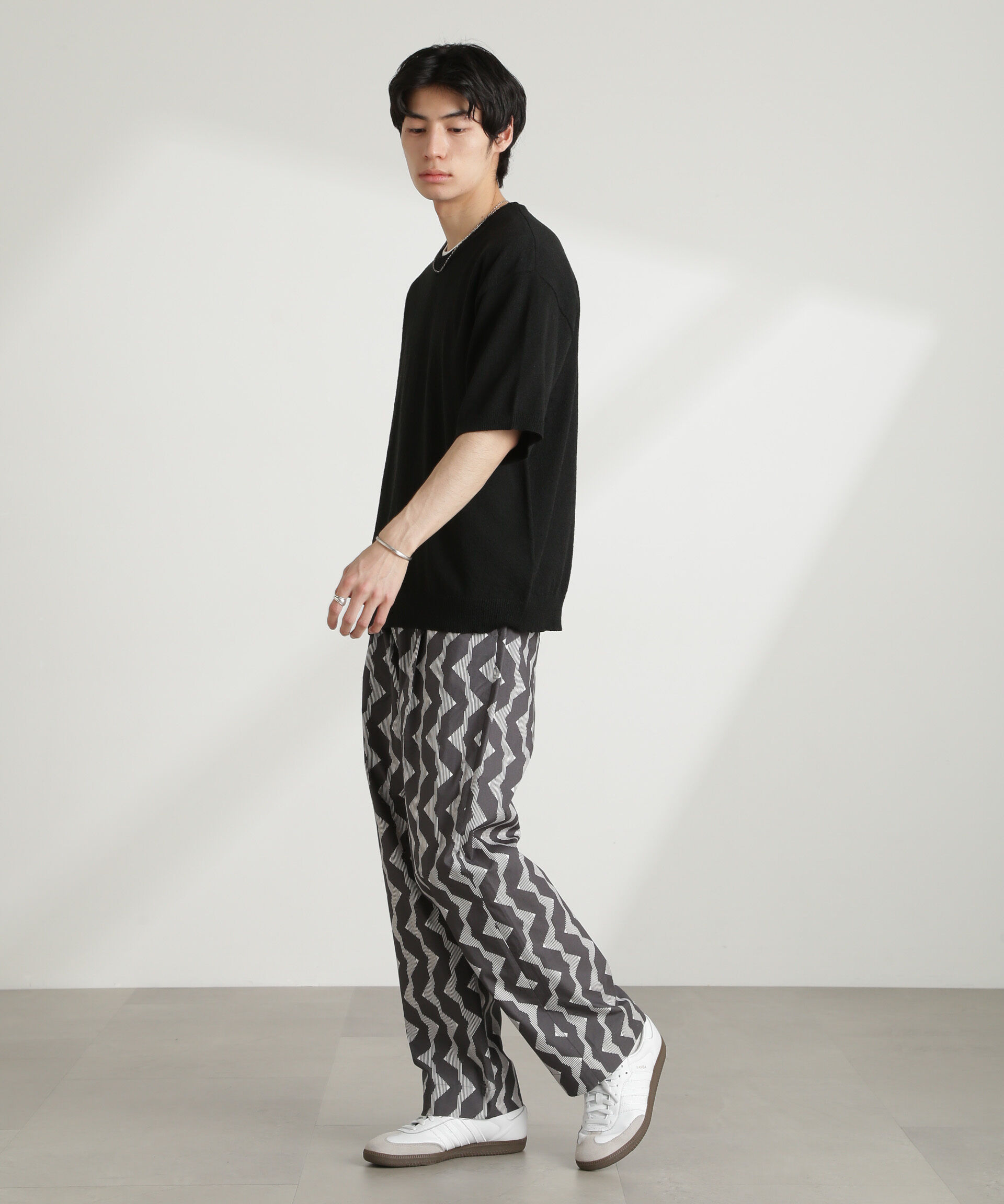 nano･universe「オリジナルパターンイージーパンツ」|チノ|