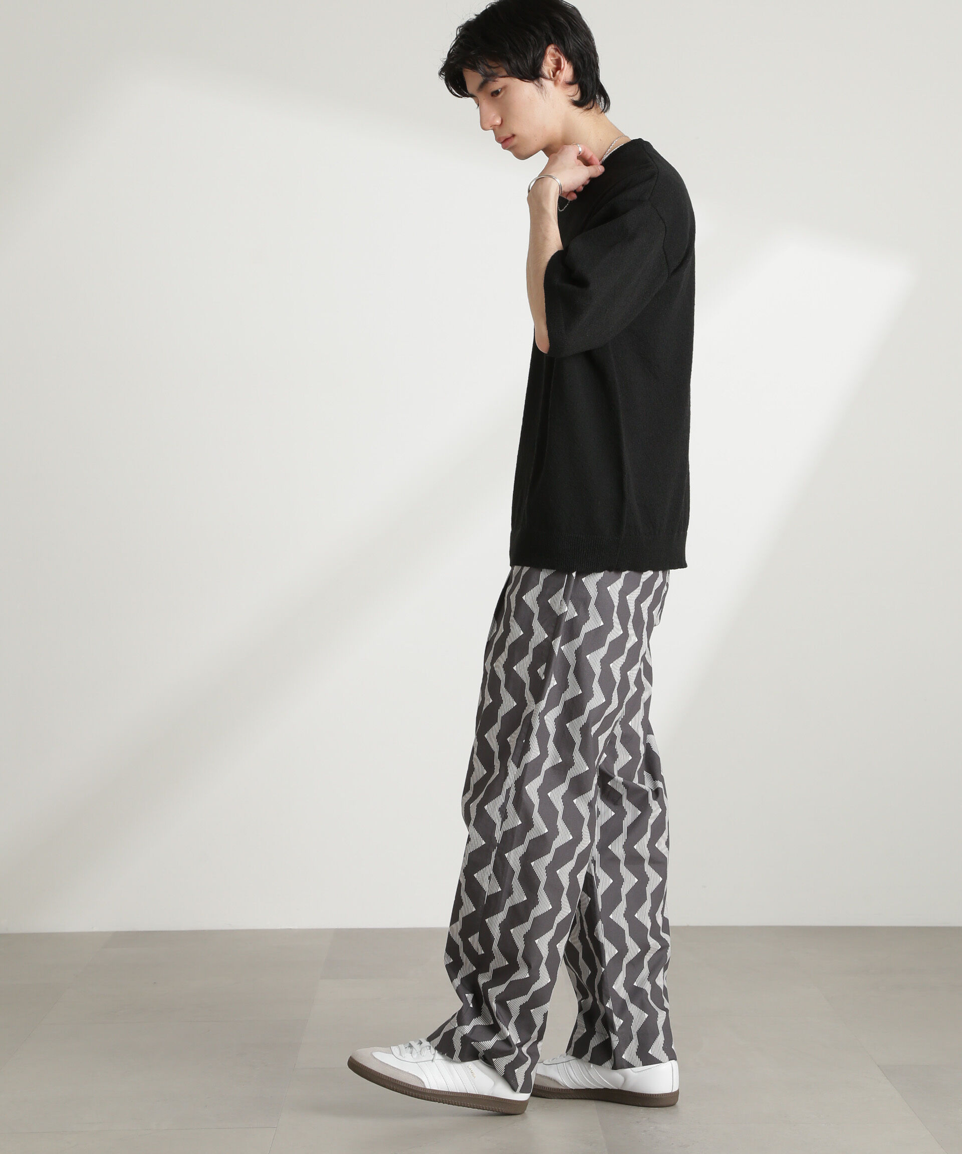 nano･universe「オリジナルパターンイージーパンツ」|チノ|