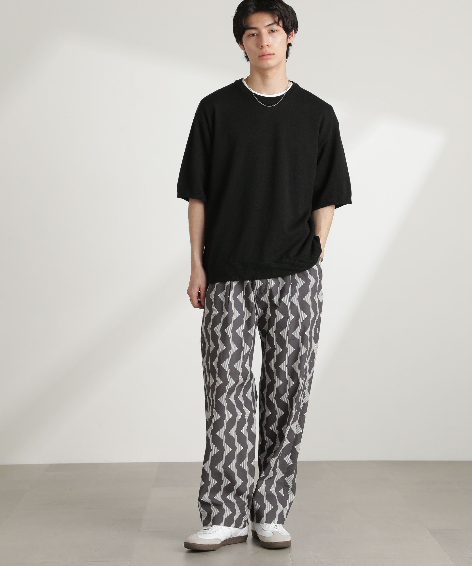 nano･universe「オリジナルパターンイージーパンツ」|チノ|