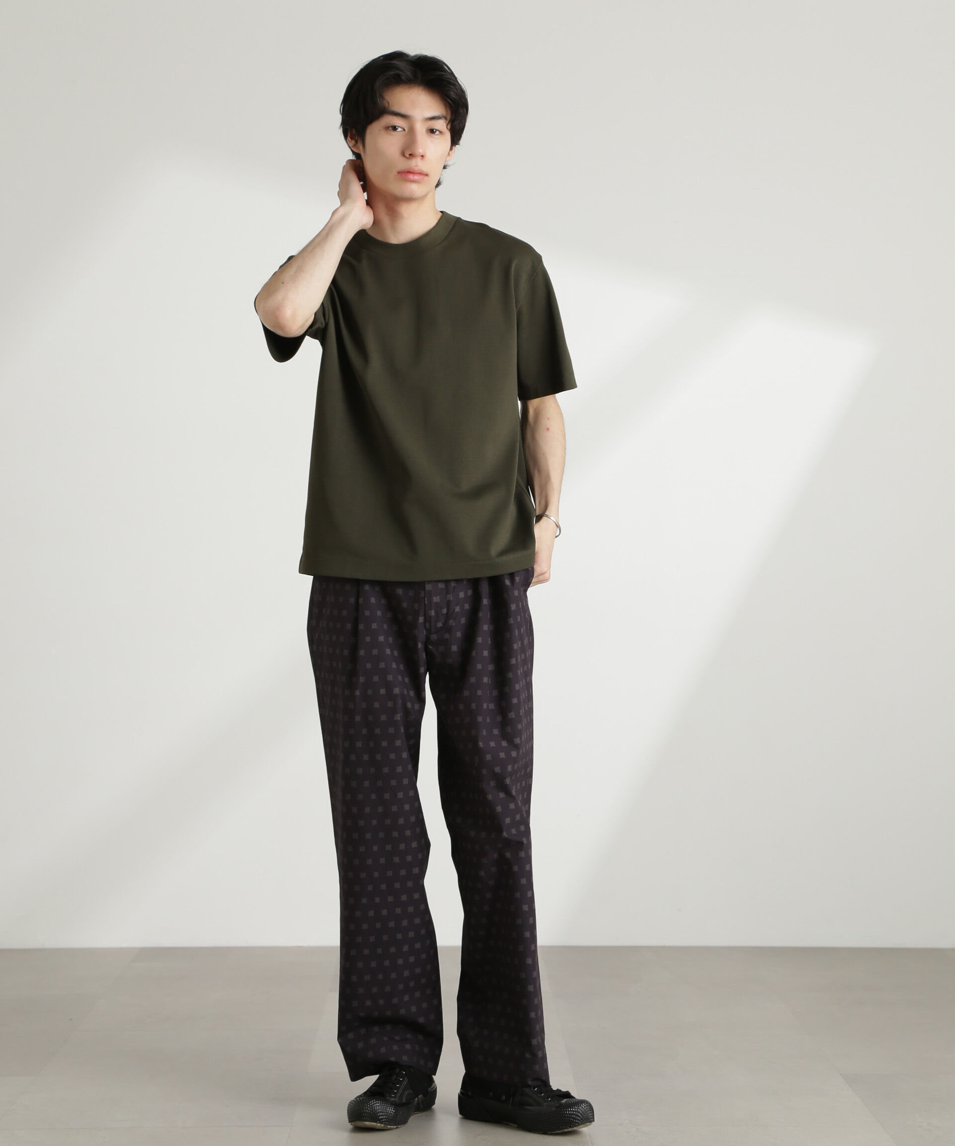 nano･universe「オリジナルパターンイージーパンツ」|チノ|