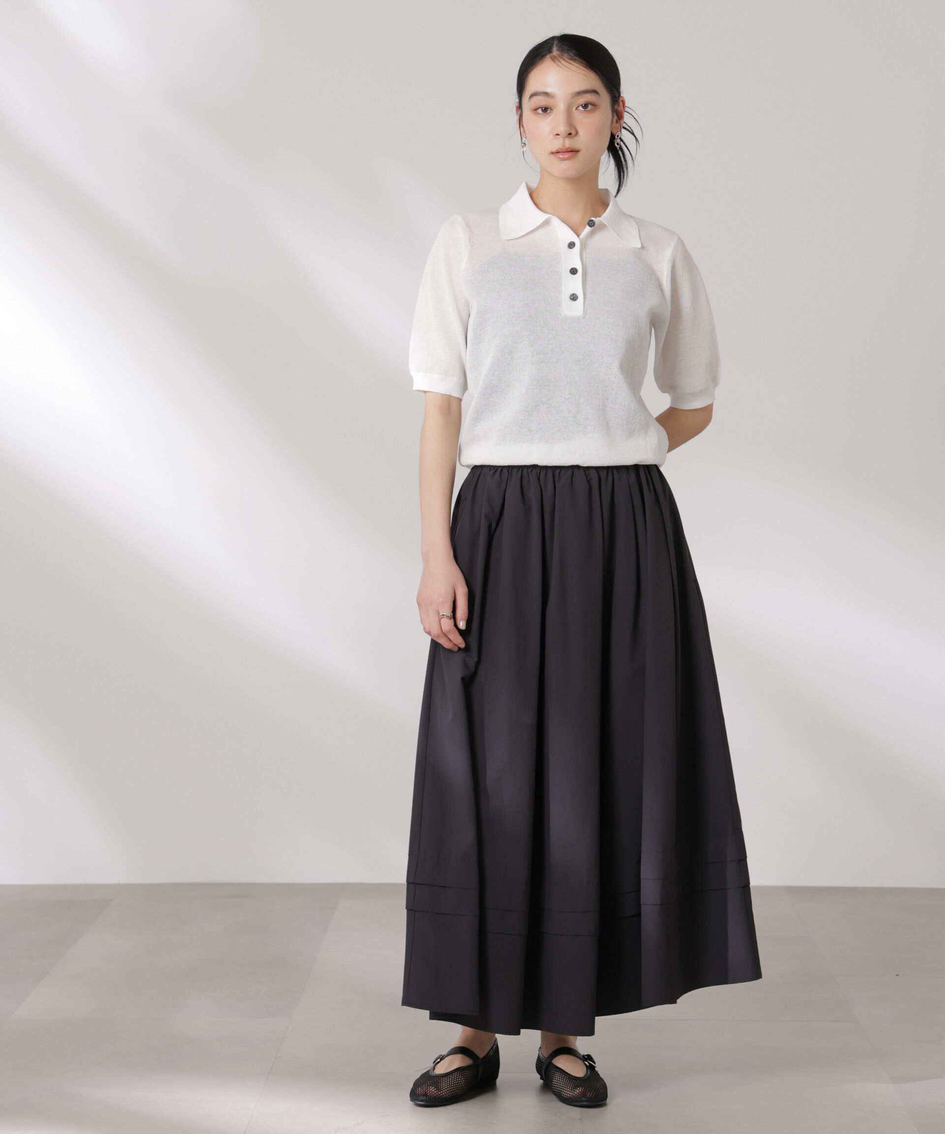 nano･universe「MINOTECH(R)イレギュラータックスカート」|スカート|