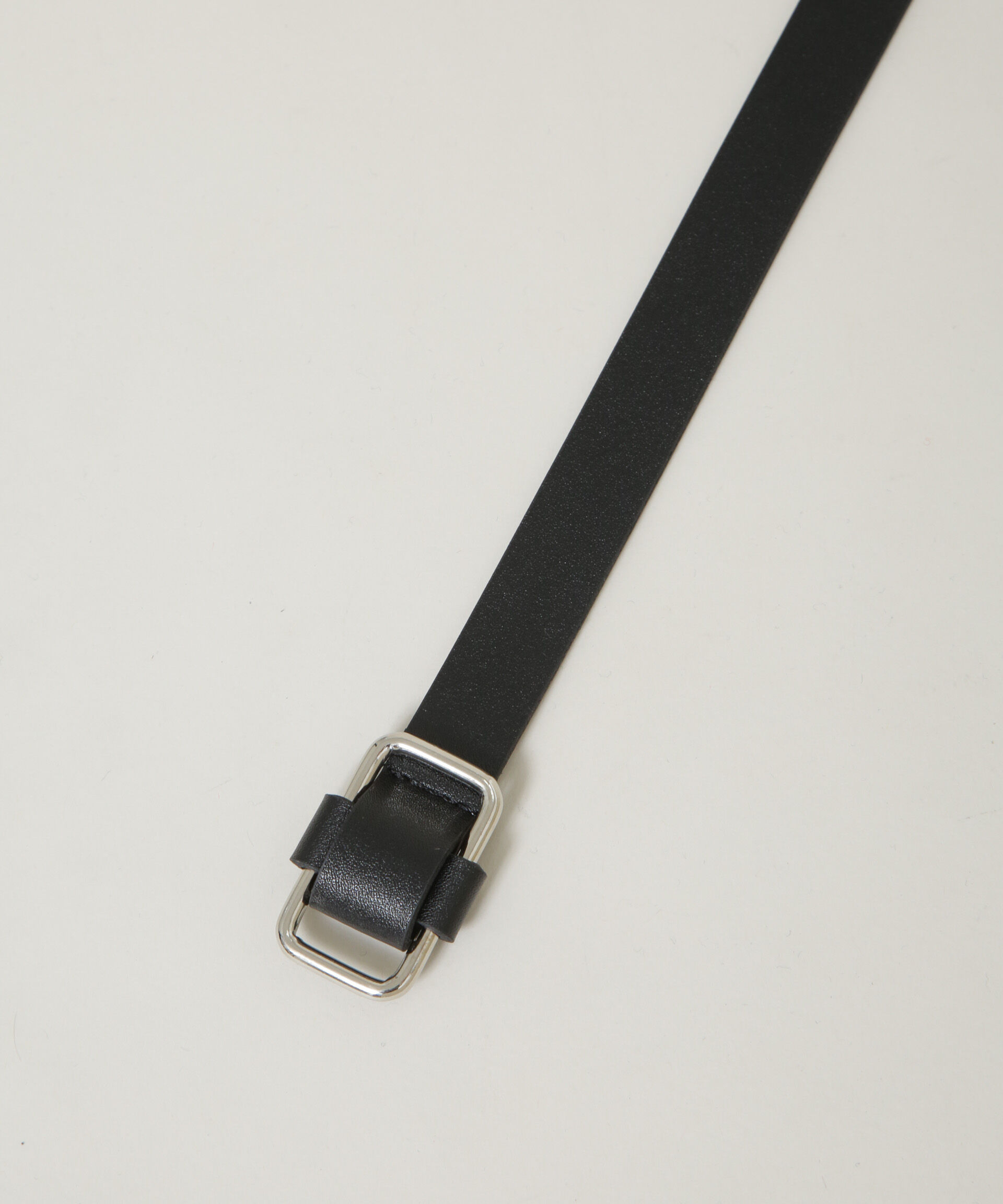 nano･universe「無段階調整 スクエア型バックル2cm幅ベルト」|ベルト|