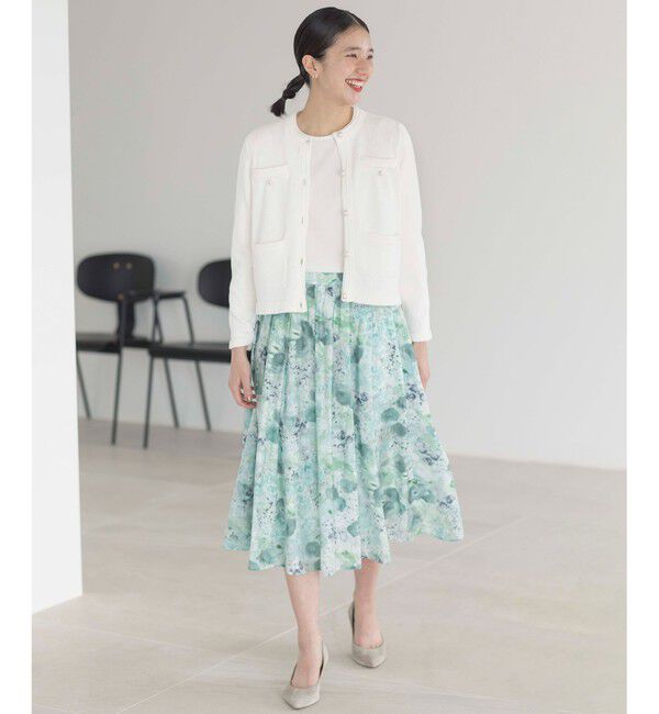 組曲「ミニブークレーツイードニットジャケット」|テーラードジャケット|