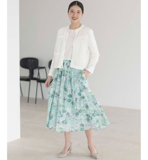 組曲「ミニブークレーツイードニットジャケット」|テーラードジャケット|