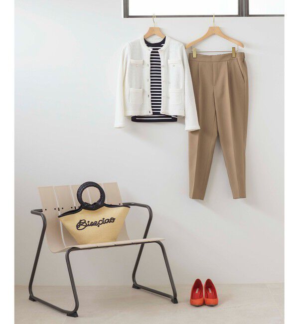 組曲「ミニブークレーツイードニットジャケット」|テーラードジャケット|