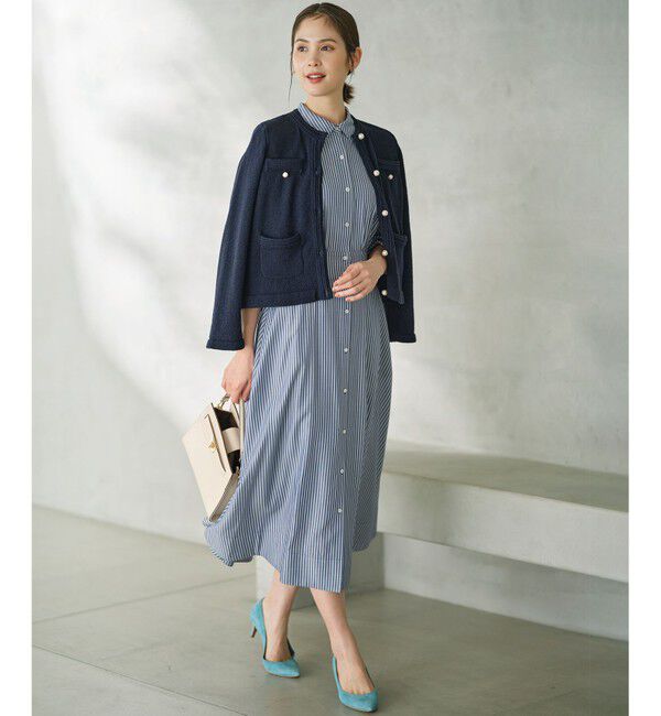 組曲「ミニブークレーツイードニットジャケット」|テーラードジャケット|