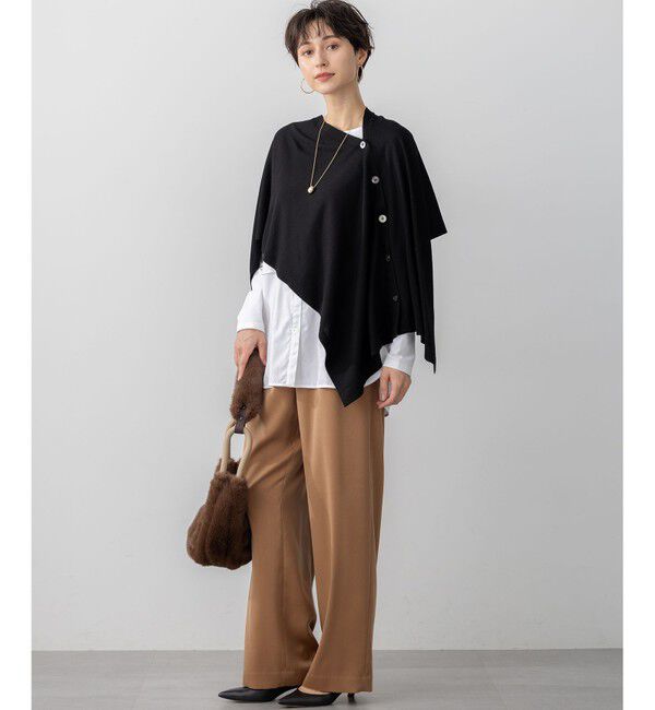 23区「【見上愛さん着用/Oggi10月号掲載/洗える】スエーディーサテン ワイド パンツ」|その他|