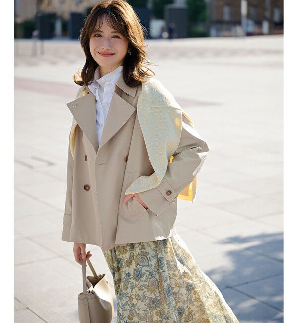 23区「エアータンブラー TCギャバジン ハーフ コート」|その他|