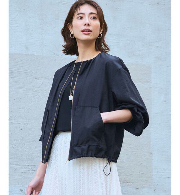 23区「シアータンブラー ダブルポケット ブルゾン」|その他|ネイビー系